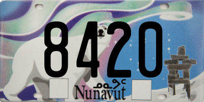 NU license plate 8420