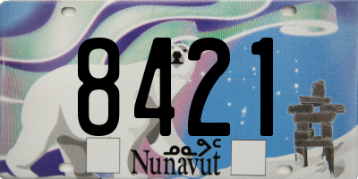 NU license plate 8421