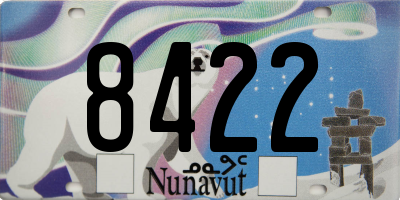 NU license plate 8422