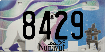 NU license plate 8429