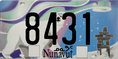 NU license plate 8431