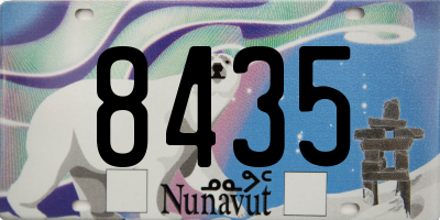 NU license plate 8435