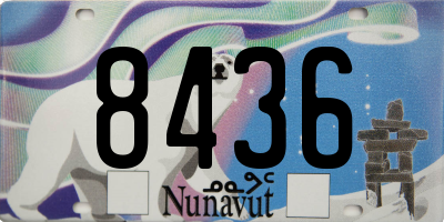 NU license plate 8436