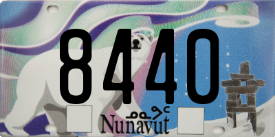 NU license plate 8440