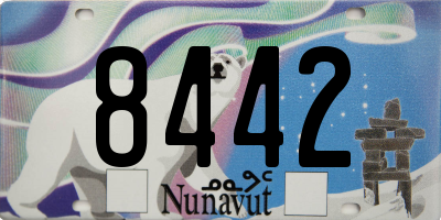 NU license plate 8442