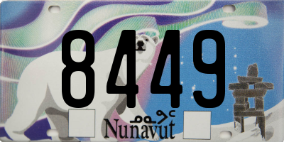 NU license plate 8449