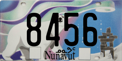 NU license plate 8456