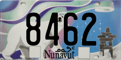 NU license plate 8462