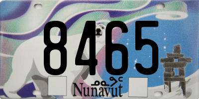 NU license plate 8465