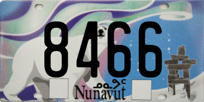 NU license plate 8466