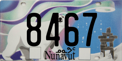 NU license plate 8467