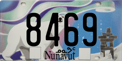 NU license plate 8469