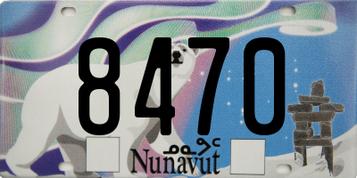 NU license plate 8470