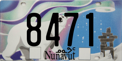 NU license plate 8471