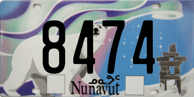 NU license plate 8474