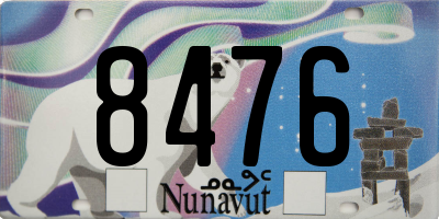 NU license plate 8476