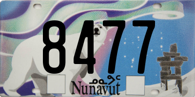 NU license plate 8477