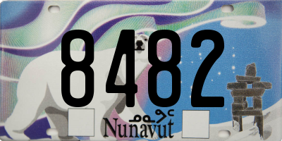 NU license plate 8482