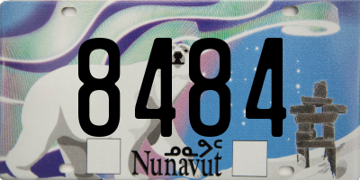 NU license plate 8484