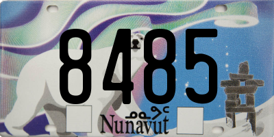 NU license plate 8485