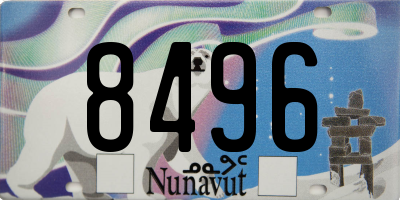 NU license plate 8496