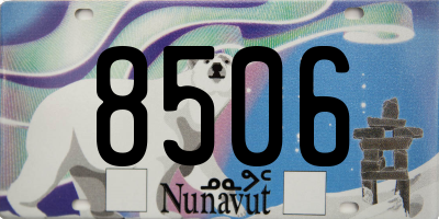 NU license plate 8506