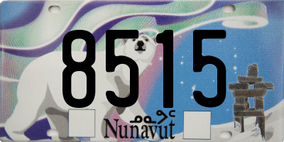 NU license plate 8515