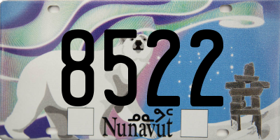 NU license plate 8522