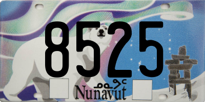 NU license plate 8525