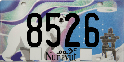 NU license plate 8526