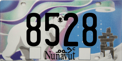 NU license plate 8528