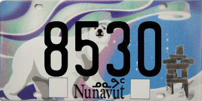 NU license plate 8530