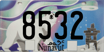 NU license plate 8532