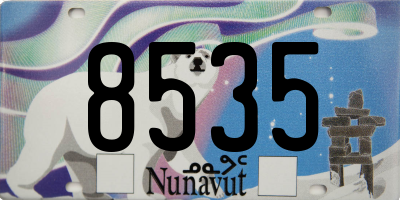 NU license plate 8535