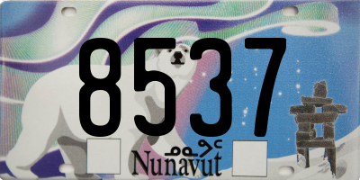 NU license plate 8537