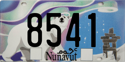 NU license plate 8541