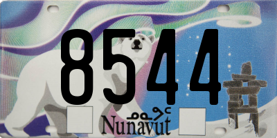 NU license plate 8544