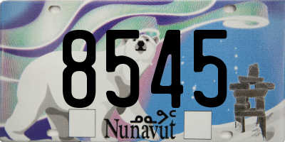 NU license plate 8545