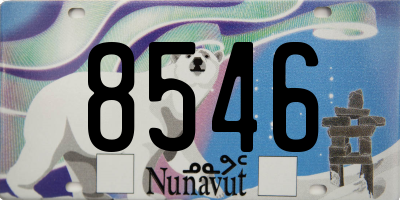 NU license plate 8546