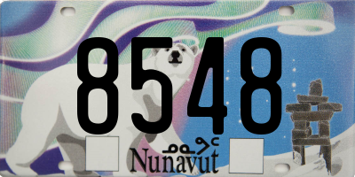 NU license plate 8548