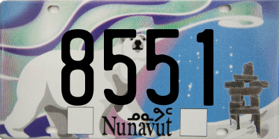 NU license plate 8551