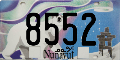 NU license plate 8552