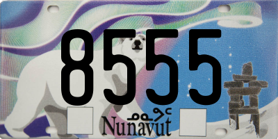 NU license plate 8555