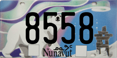 NU license plate 8558