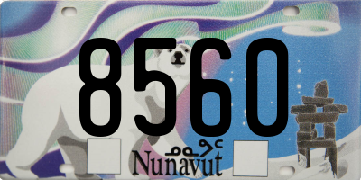 NU license plate 8560