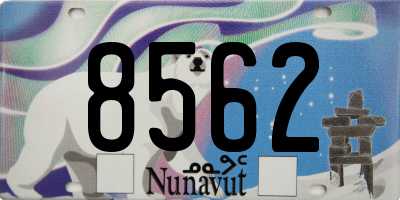 NU license plate 8562