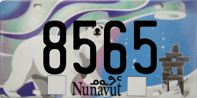 NU license plate 8565