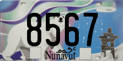 NU license plate 8567