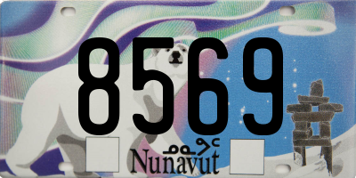 NU license plate 8569