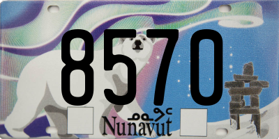 NU license plate 8570